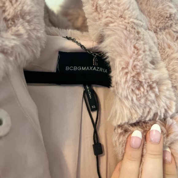 Luxe Pink Faux Fur Coat - Picture 3 of 6
